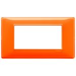 14654.48 Накладка (рамка) PLANA, 4 модуля  REFLEX   ARANCIO