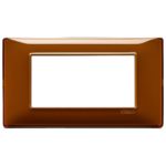 14654.49 Placa (rama) decorativa PLANA, 4 module, culoarea  REFLEX TABACCO
