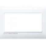 14654.AB.01 Накладка (рамка) PLANA, антибактериальная 4 модуля BIANCO