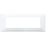 14657.01 Накладка (рамка) PLANA, 7 модулей BIANCO