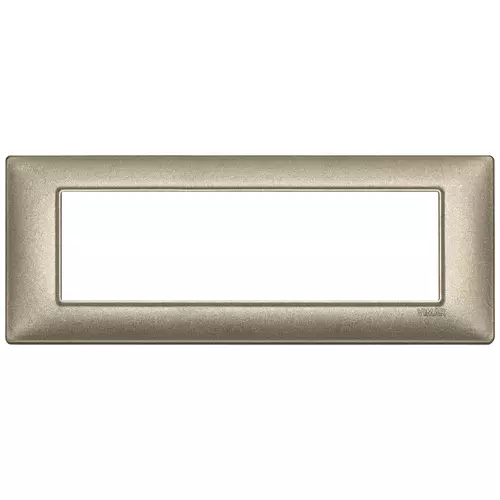 14657.70 Накладка (рамка) PLANA, 7 модулей metallized bronze