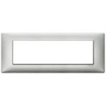 14657.71 Placa (rama) decorativa PLANA, 7 module, culoarea ARGENTO METALLIZZATO