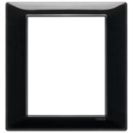 14668.05 Накладка (рамка) PLANA, 8 модулей (4+4) NERO