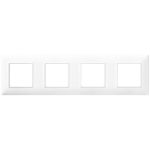 14669.01 Placa (rama) decorativa PLANA, 8 (2+2+2+2) module, culoarea BIANCO