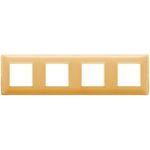 14669.43 Placa (rama) decorativa PLANA, 8 (2+2+2+2) module, culoarea Reflex ambra