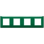 14669.47 Накладка (рамка) PLANA, 8 модулей (2+2+2+2) Reflex smeraldo
