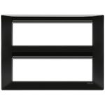 14690.05 Placa (rama) decorativa PLANA, 14 module, culoarea NERO
