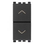 19062 Intrerupator rolete 1 modul culoarea neagra, Seria ARKE