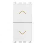 19060.B Переключатель для роллет 1 модуль цвет белый, Серия ARKE