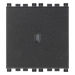 19101.2 Выключатель аксиальный (осевой) 2 модуля цвет чёрный, Серия ARKE