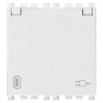 19208.C.B Розетка 2 модуля с крышкой цвет белый, Серия ARKE