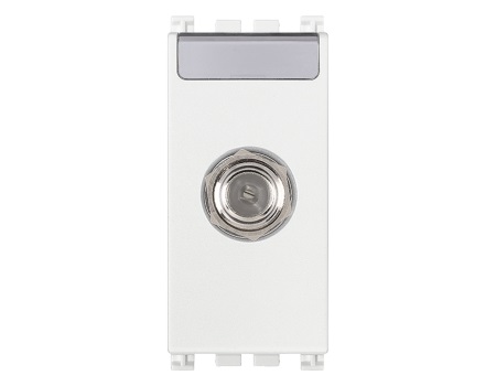 19318.B Priza TV coaxial 1 modul culoarea alba,  Seria ARKE