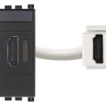 19346 Розетка  HDMI 1 модуль  цвет чёрный, Серия ARKE