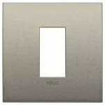 19641.13 - Накладка (рамка) Arke Classic 1 модуль металл, matt champagne