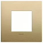 19642.12.01 Placa (rama) decorativa Arke Classic 2 module, metal, culoarea rame ottone spazzolato