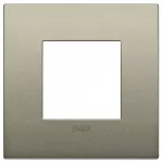 19642.13 Накладка (рамка) Arke Classic 2 модуля, металл, цвет champagne matt