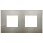 19643.08 Placa (rama) decorativa Arke Classic (2+2) module, metal, acciaio spazzolato