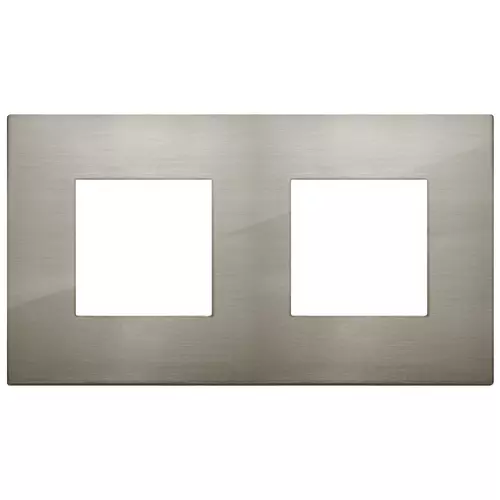 19643.08 Placa (rama) decorativa Arke Classic (2+2) module, metal, acciaio spazzolato