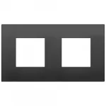 19643.71 Накладка (рамка) Arke Classic (2+2) модуля, технополимер, nero