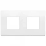 19643.B26 Накладка (рамка) Arke Classic (2+2) модуля, металл, polar m.tot.look