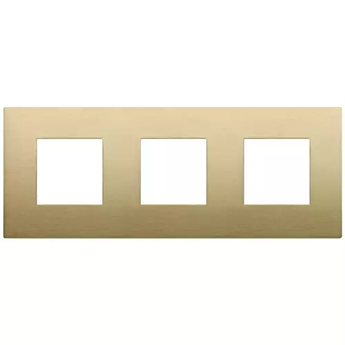 19644.12.01 Placa (rama) decorativa Arke 6 (2+2+2) module, metal, culoare: ottone spazzolato