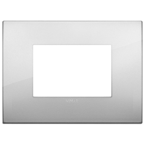 19653.03 - Placa (rama) decorativa Arke Classic 3 module, culoarea argento