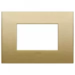 19653.12.01 Накладка (рамка) Arke Classic 3 модуля, металл, цвет ottone spazzolato