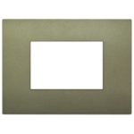 19653.77 - Накладка (рамка) Arke Classic 3 модуля verde matt