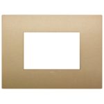 19653.78 - Placa (rama) decorativa Arke Classic 3 module, culoarea oro matt