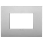 19653.79 - Placa (rama) decorativa Arke Classic 3 module, culoarea silver matt
