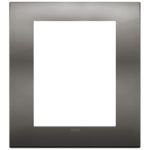 19668.09 - Placa (rama) decorativa Arke Classic 8 module, culoarea cromo nero