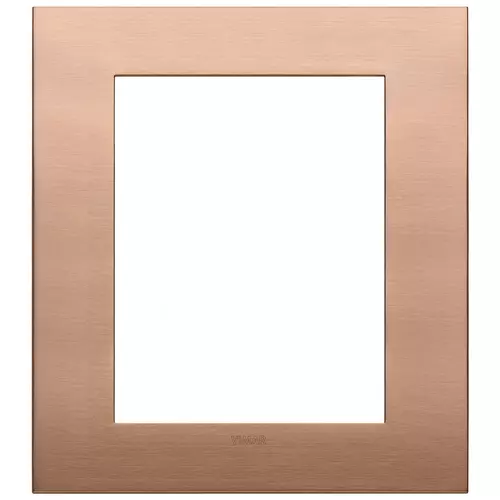 19668.11 Placa (rama) decorativa Arke Classic 8 module, metal, culoarea rame spazzolato
