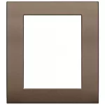 19668.17 Накладка (рамка) Arke Classic 8 модулей, металл, bronzo scuro