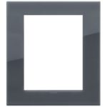 19668.61 - Placa (rama) decorativa Arke Classic 8 module, culoarea Reflex grigio fume