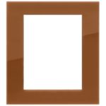 19668.62 - Placa (rama) decorativa Arke Classic 8 module, culoarea Reflex caramel