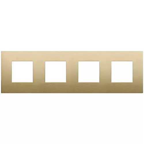 19669.12.01 Placa (rama) decorativa Arke 8 (2+2+2+2x71) module, ottone spazzolato