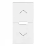 19755.2.B Накладка на две кнопки с рисунком стрелок 1 модуль белая, Vimar Серия ARKE