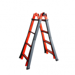 Многопозиционная телескопическая стальная двусторонняя стремянка
