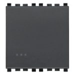 20008.2 Кнопка 2 модуля антрацит, Серия EIKON