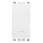 20013.B Крестовой переключатель 1 модуль Белый, серия EIKON