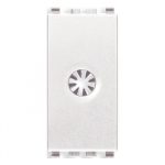20044.B Tasta falsa cu ieșire cablu 1 modul culoarea alba,  Seria EIKON