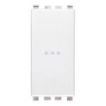 20108.B Кнопка аксиальная 1 модуль цвет белый, Серия Eikon