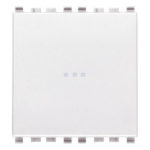 20113.2.B Крестовой переключатель аксиальный 2 модуля белый, Серия EIKON