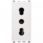 20203.B Розетка 1 модуль белый, Серия EIKON