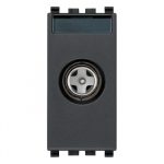 20300.01 Priza de trecere TV-RD-SAT tip  "tată" 1 modul culoarea antracit,  Seria EIKON