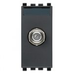 20318 Priză coaxială tip  F "mama" 1 modul culoarea antracit,  Seria EIKON