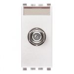 20318.B Розетка коаксиальная тип F "мама"1 модуль белая, Серия EIKON