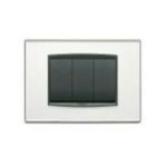 20653.81 Capac (cadru) din sticla EIKON pentru 3 module argento mirror