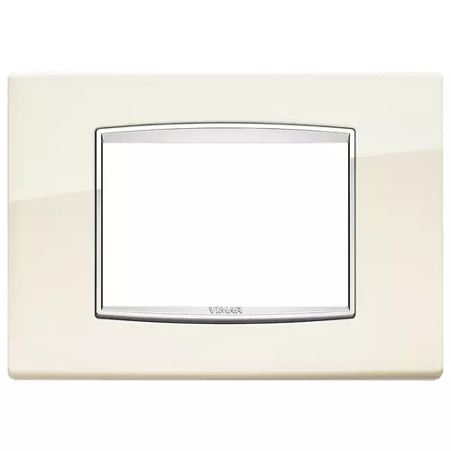 20653.C02 Capac metalic (cadru) EIKON pentru 3 module bianco antico