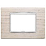 20653.C32 Placa (cadru) din lemn (stejar) EIKON pentru 3 module rovere bianco